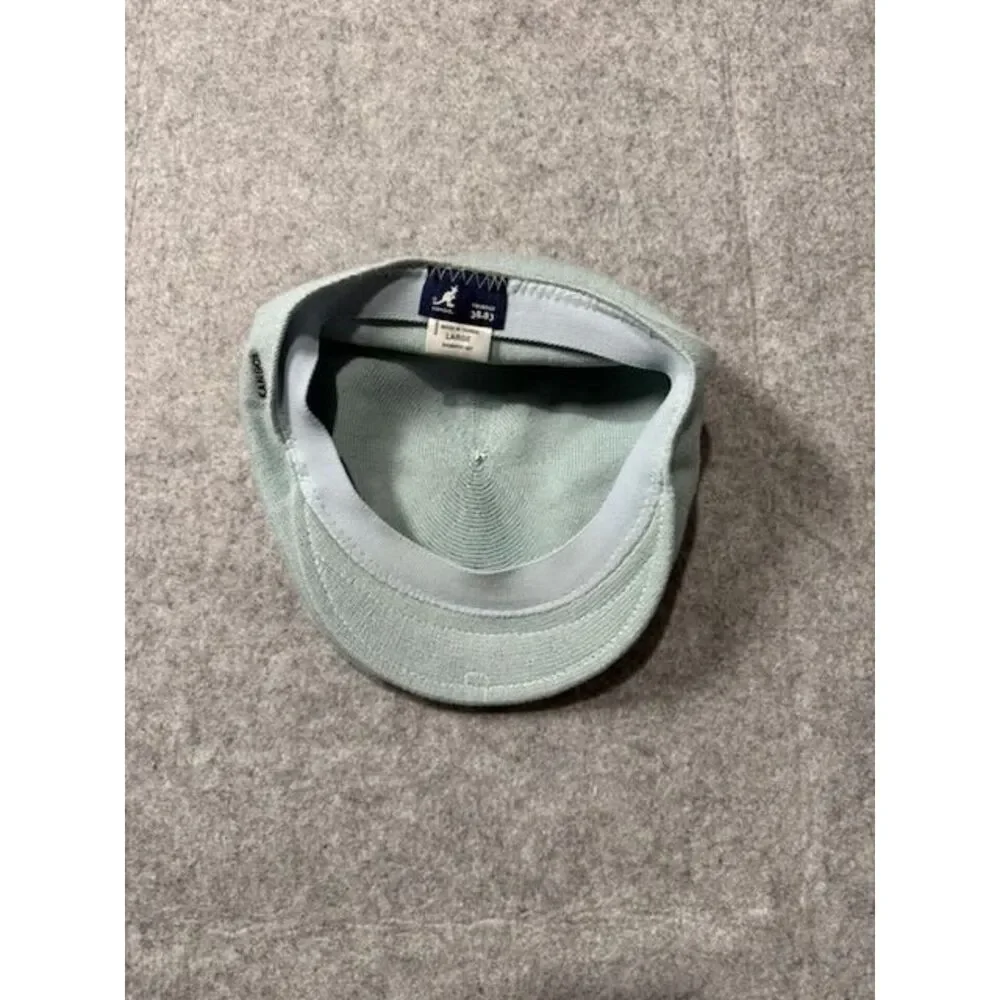 Kangol Tropic 504 Ivy Flat Cap Light Blue Size Large Newsboy Golf Hat